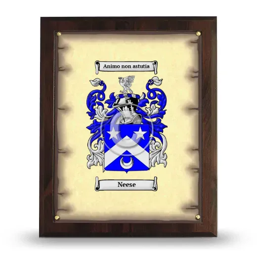Neese Coat of Arms Plaque