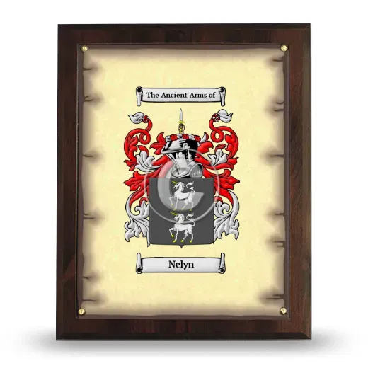 Nelyn Coat of Arms Plaque