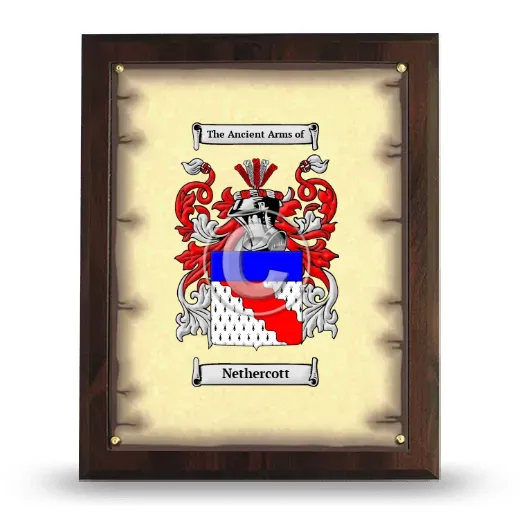 Nethercott Coat of Arms Plaque