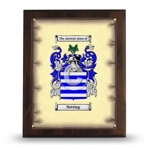 Netting Coat of Arms Plaque