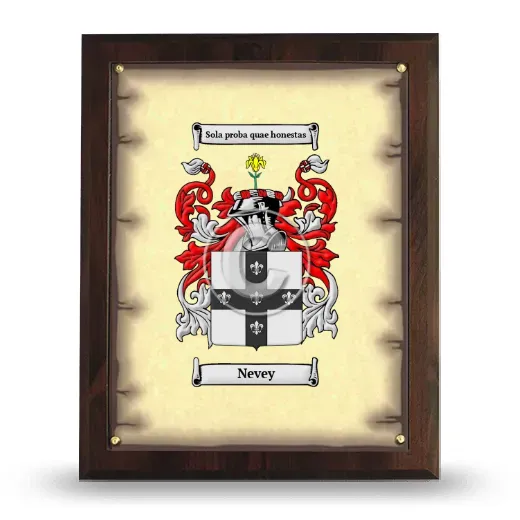 Nevey Coat of Arms Plaque