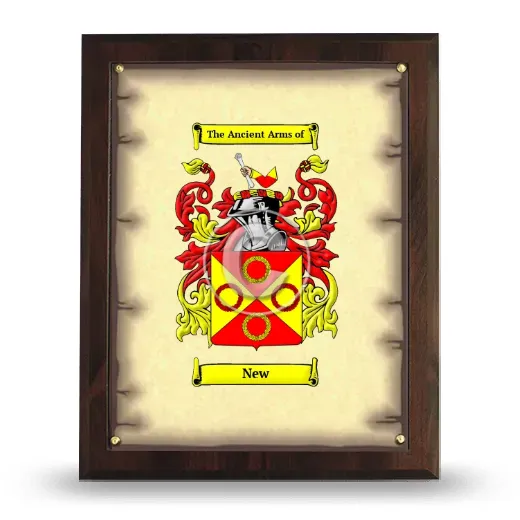 New Coat of Arms Plaque