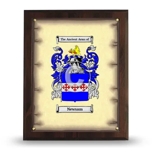 Newsam Coat of Arms Plaque