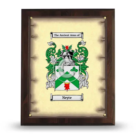 Neyte Coat of Arms Plaque