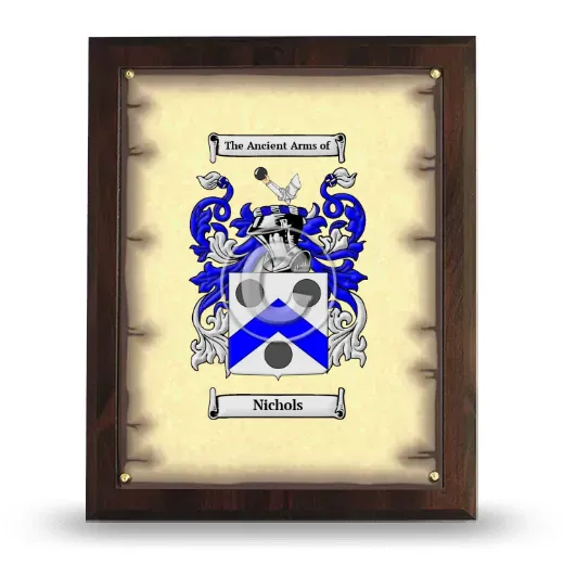 Nichols Coat of Arms Plaque