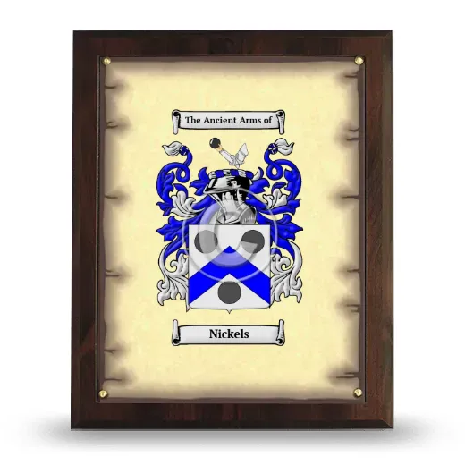 Nickels Coat of Arms Plaque