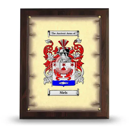 Niels Coat of Arms Plaque