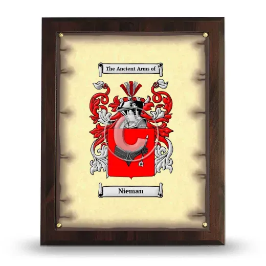 Nieman Coat of Arms Plaque