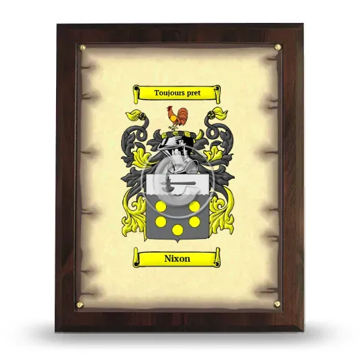 Nixon Coat of Arms Plaque