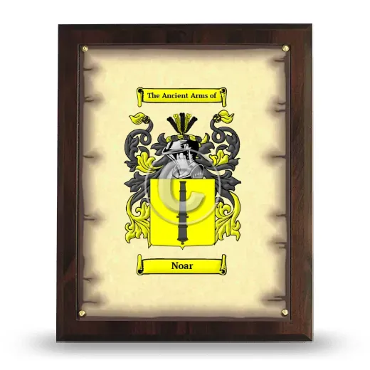 Noar Coat of Arms Plaque