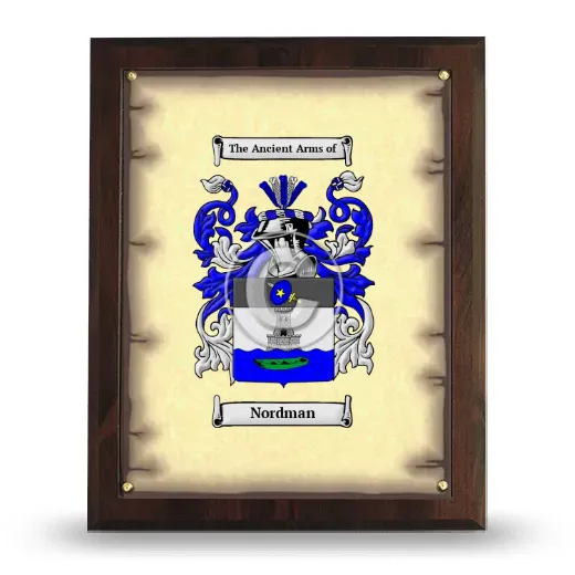 Nordman Coat of Arms Plaque