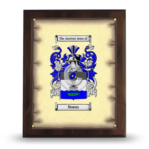Noren Coat of Arms Plaque