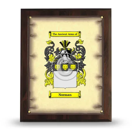 Norman Coat of Arms Plaque