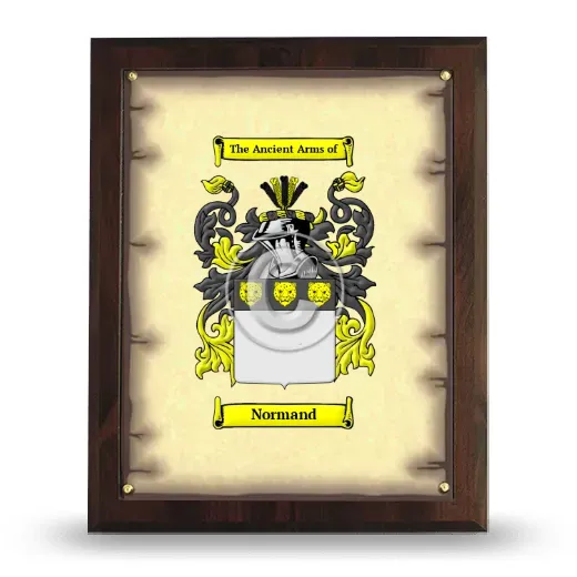 Normand Coat of Arms Plaque