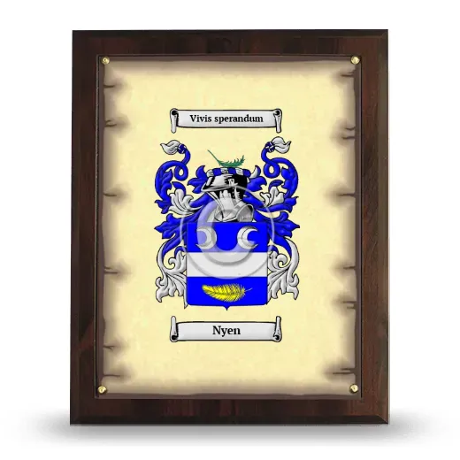 Nyen Coat of Arms Plaque