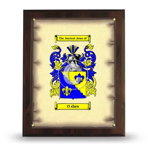 O shea Coat of Arms Plaque