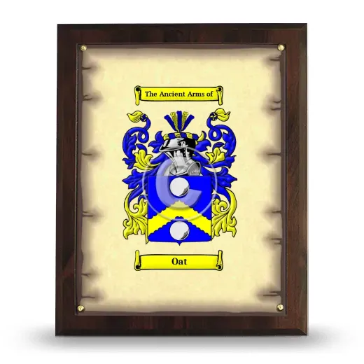 Oat Coat of Arms Plaque