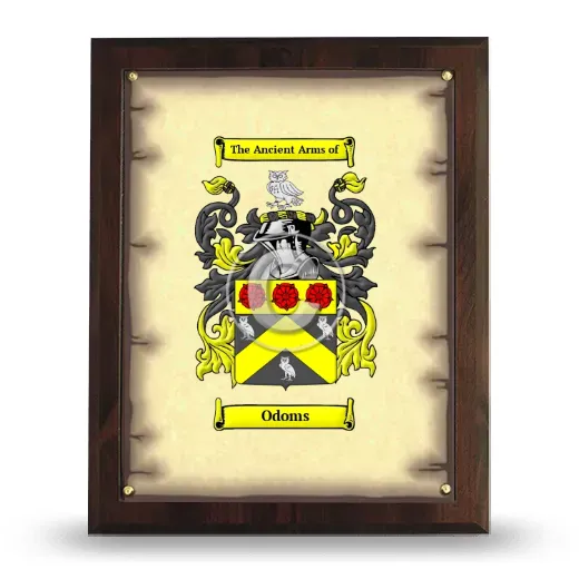 Odoms Coat of Arms Plaque
