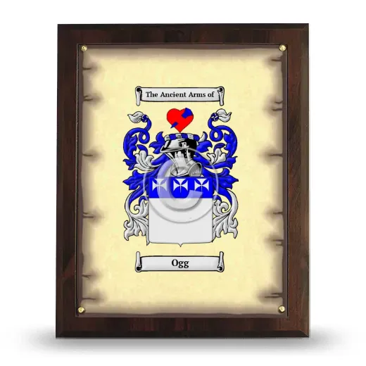 Ogg Coat of Arms Plaque
