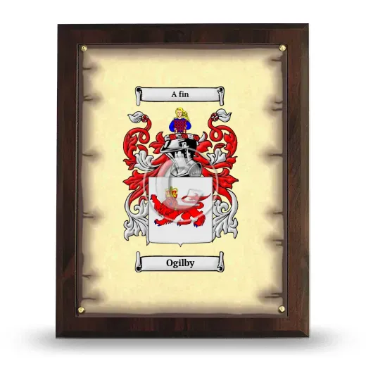 Ogilby Coat of Arms Plaque