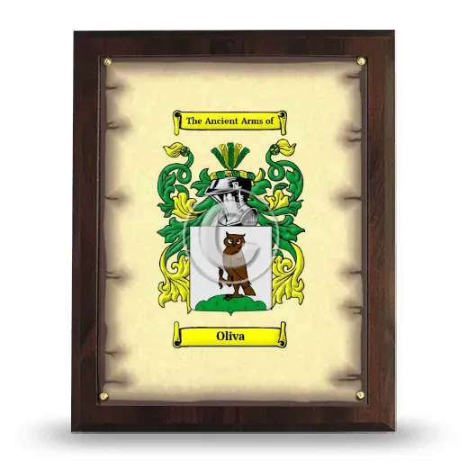 Oliva Coat of Arms Plaque