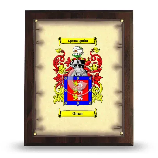 Omar Coat of Arms Plaque