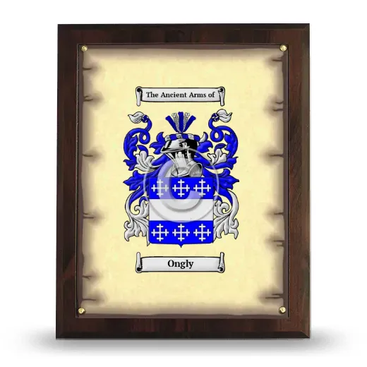 Ongly Coat of Arms Plaque