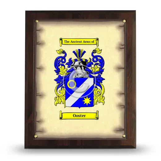 Ooster Coat of Arms Plaque