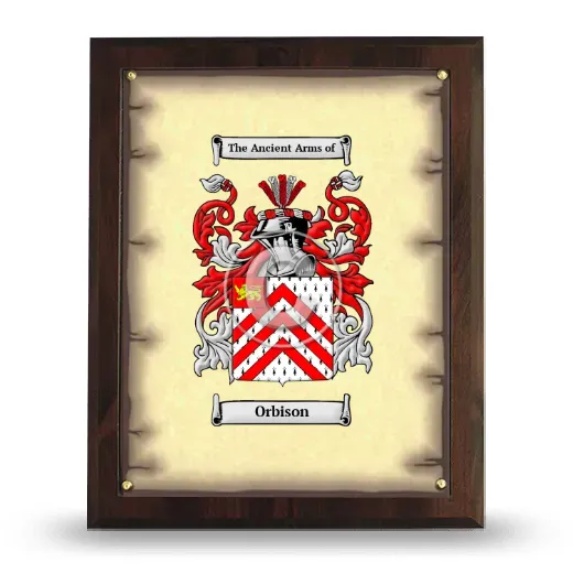 Orbison Coat of Arms Plaque