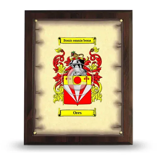 Ores Coat of Arms Plaque
