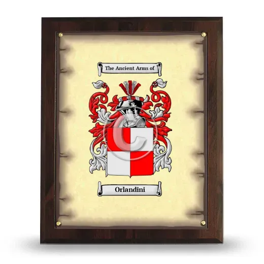 Orlandini Coat of Arms Plaque