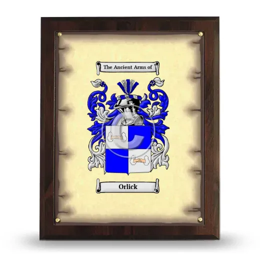 Orlick Coat of Arms Plaque