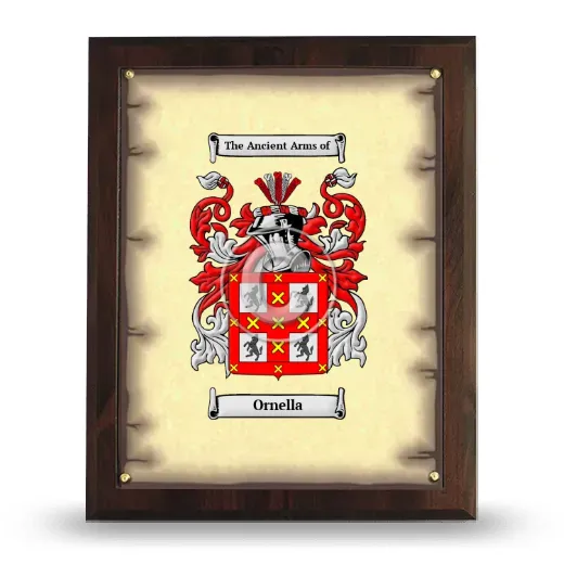 Ornella Coat of Arms Plaque