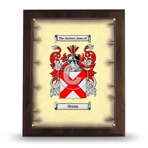 Orson Coat of Arms Plaque