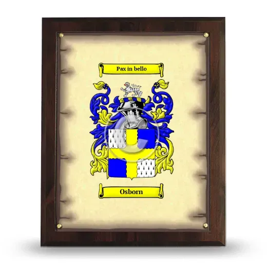 Osborn Coat of Arms Plaque