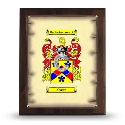 Oscar Coat of Arms Plaque