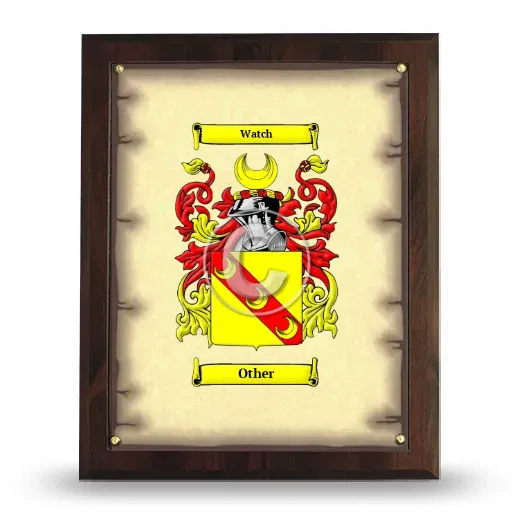 Other Coat of Arms Plaque