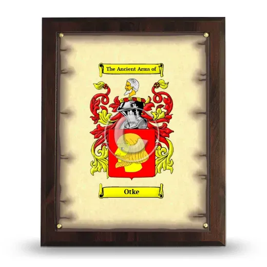 Otke Coat of Arms Plaque