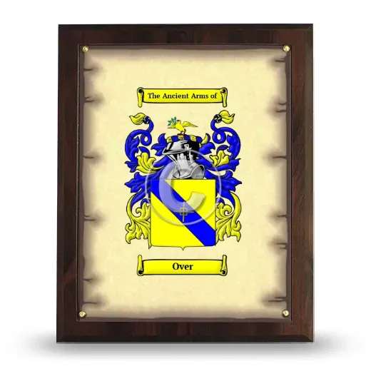 Over Coat of Arms Plaque
