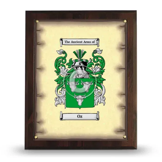 Oz Coat of Arms Plaque
