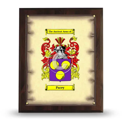 Pacey Coat of Arms Plaque