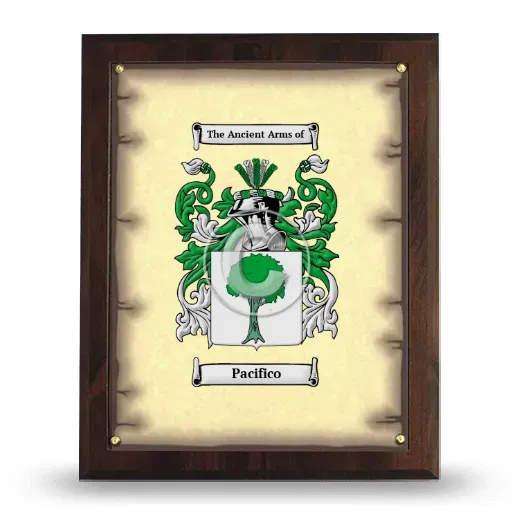 Pacifico Coat of Arms Plaque