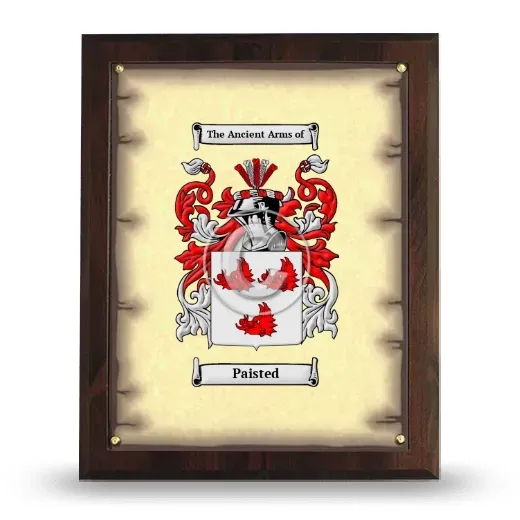 Paisted Coat of Arms Plaque