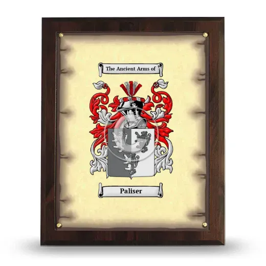 Paliser Coat of Arms Plaque