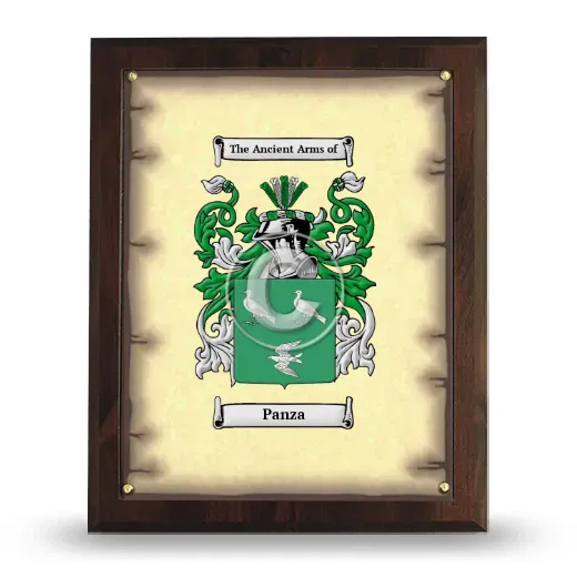 Panza Coat of Arms Plaque