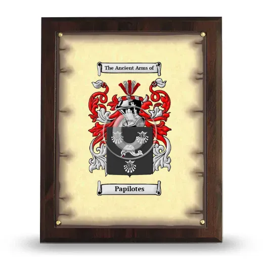 Papilotes Coat of Arms Plaque