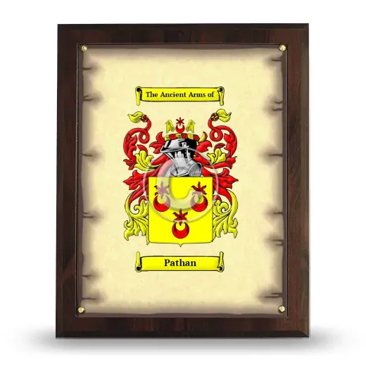 Pathan Coat of Arms Plaque