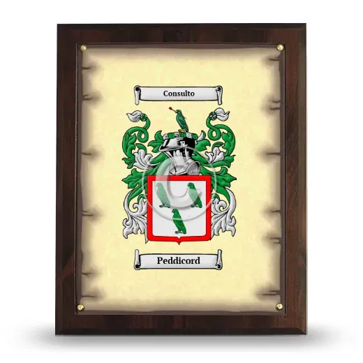 Peddicord Coat of Arms Plaque