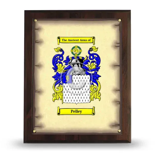 Pelley Coat of Arms Plaque