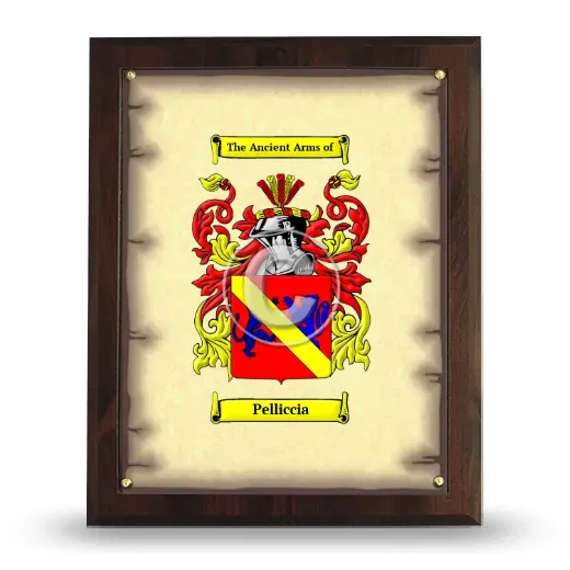 Pelliccia Coat of Arms Plaque